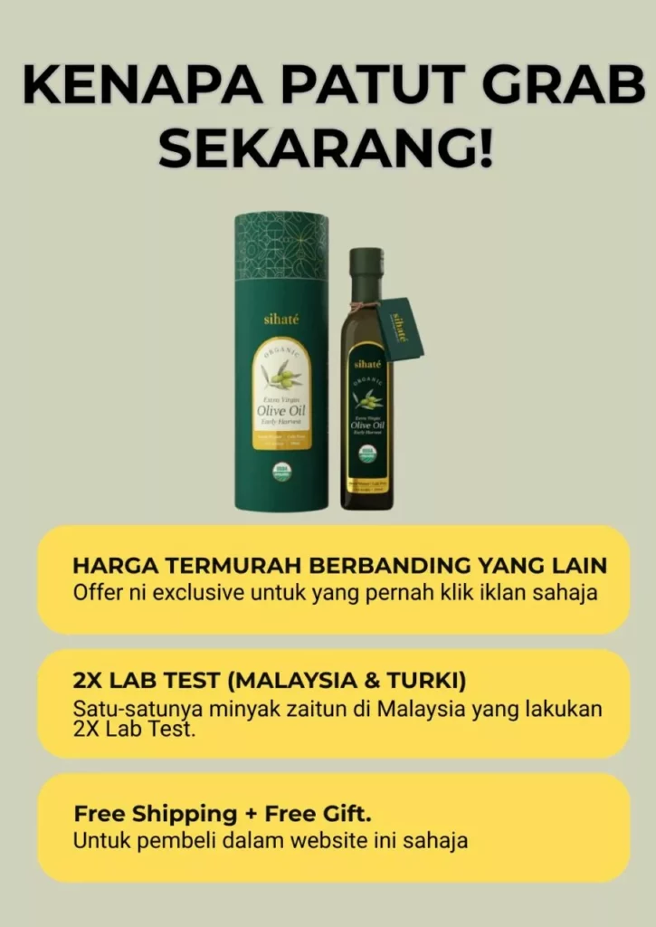 Minyak Zaitun Sihate 100% Asli